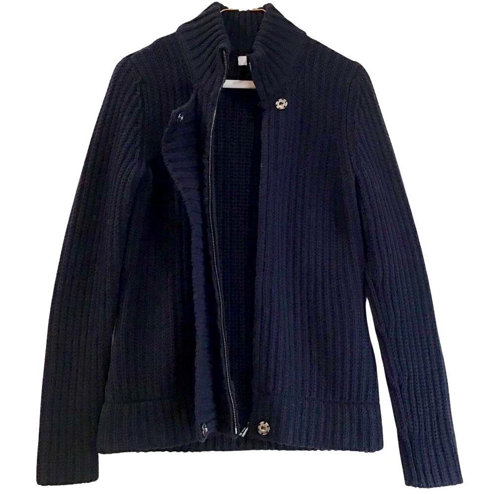 Cardigan Sweater, Navy Blue, Ellen Tracy, Size Medium